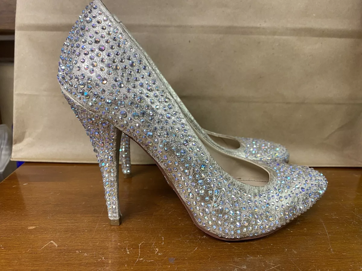Betsey johnson deals rhinestone heels
