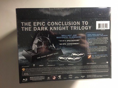 The Dark Knight Rises (Blu-ray/DVD, 2012, Digital; Limited Edition Bat Cowl) NEW - Picture 4 of 6
