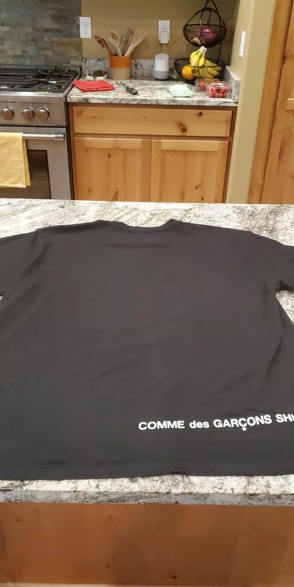SUPREME X COMME DES GARCONS SHIRT / SPLIT BOX LOGO TEE (BLACK