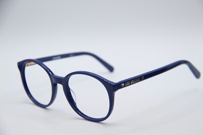 NEW LOVE MOSCHINO MOL540 PJP BLUE AUTHENTIC DESIGNER EYEGLASSES 50-19