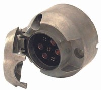 Kunzer Steckdose, 7-Polig, Metall D71