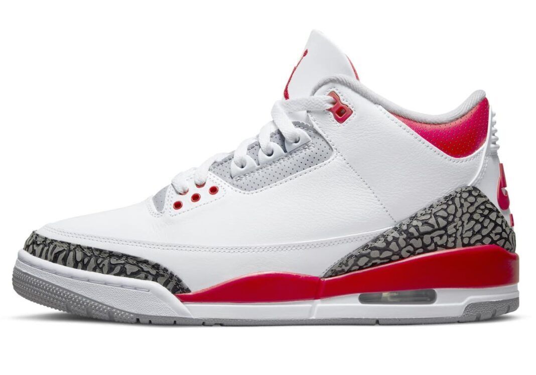 Evento bomba político Nike Air Jordan Retro 3 Fire Red White Cement Grey Black 2022 OG Mens &amp;  GS Size | eBay