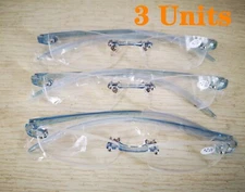 3 PACK Reading GlassesElastic TR90 transparent Blue Rimless Glasses for Reader