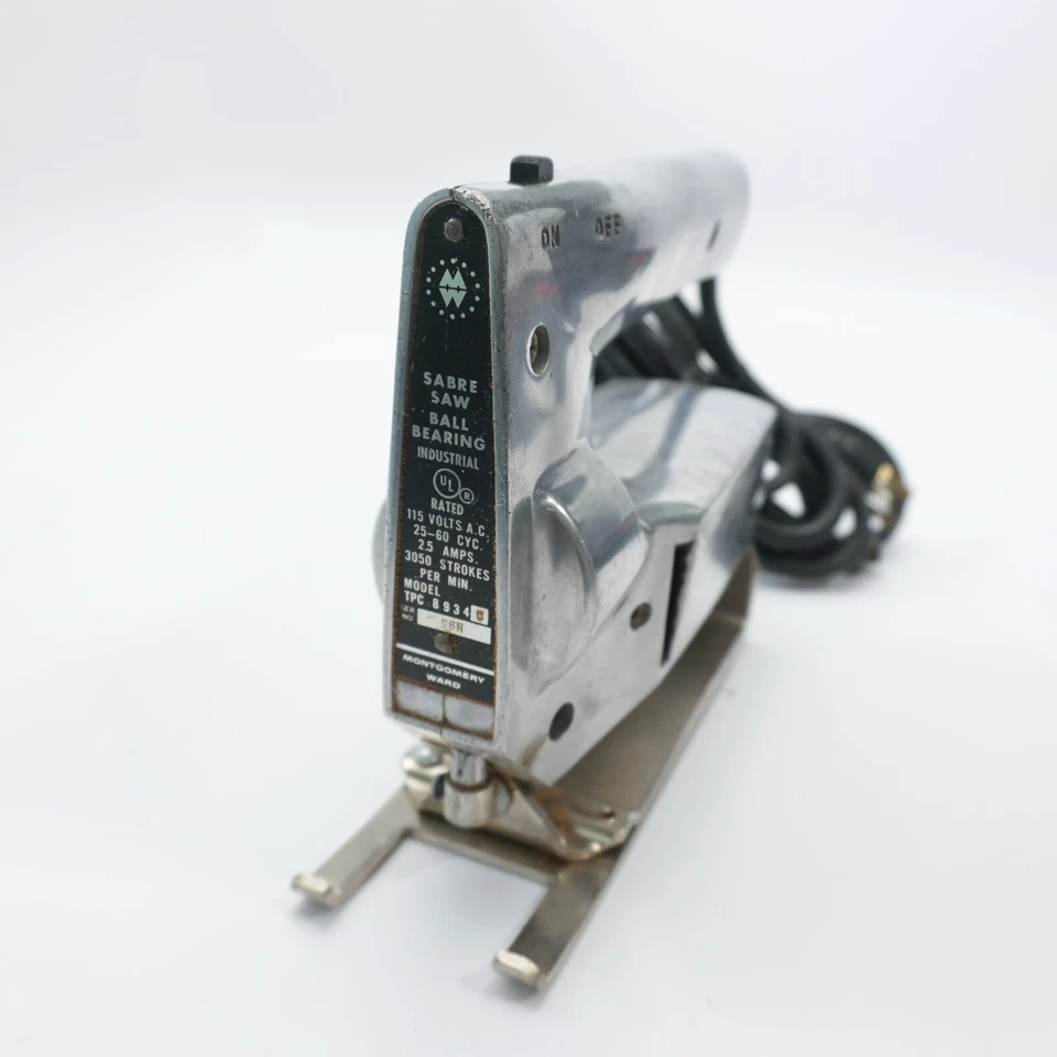 Rodamiento de bolas de sierra caladora sable vintage Montgomery Ward POWR-KRAFT 8934C Foto 2 de 4