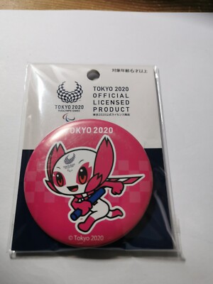 Tokyo 2020 Olympic Paralympic Games Maskottchen Anstecker XL - 6,5cm
