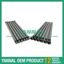 12X New 6BD1 Valve Push Rod For Isuzu TCM FD 100 Z 4 T diesel forklift
