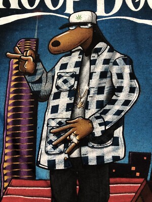 SNOOP DOGGY Dogg West Coast Rap Hip Hop Death Row Mens Big & Tall