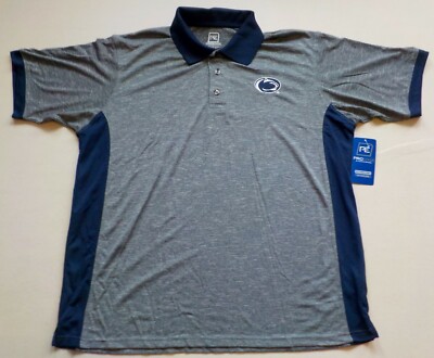 PENN STATE NITTANY LIONS PROEDGE POLO SHIRT GOLF COACHES MENS XL 3X 4X GRAY  NWT