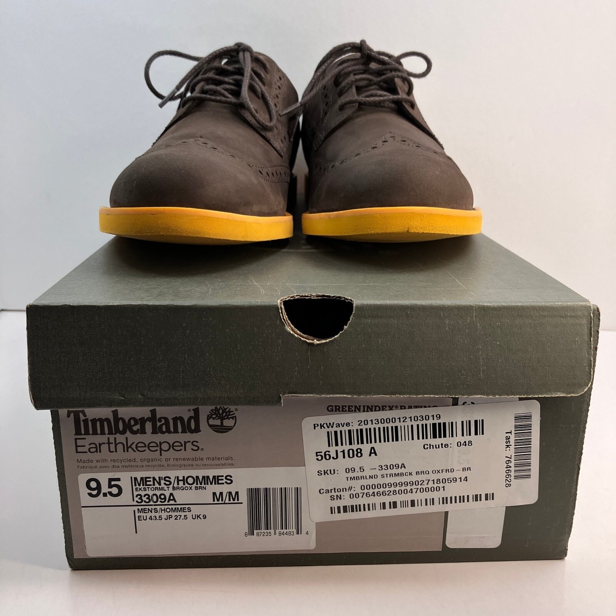 Timberland Earthkeepers Brown Suede Wingtip Oxford Shoes  display picture 1