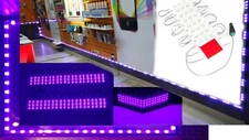 Purple Storefront Window LED Light for Retail + UL Power Supply