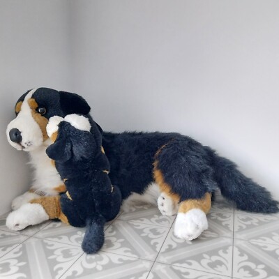 E&J Classic Hund & Welpe Stofftier Berner Berg realistisch lebensecht groß