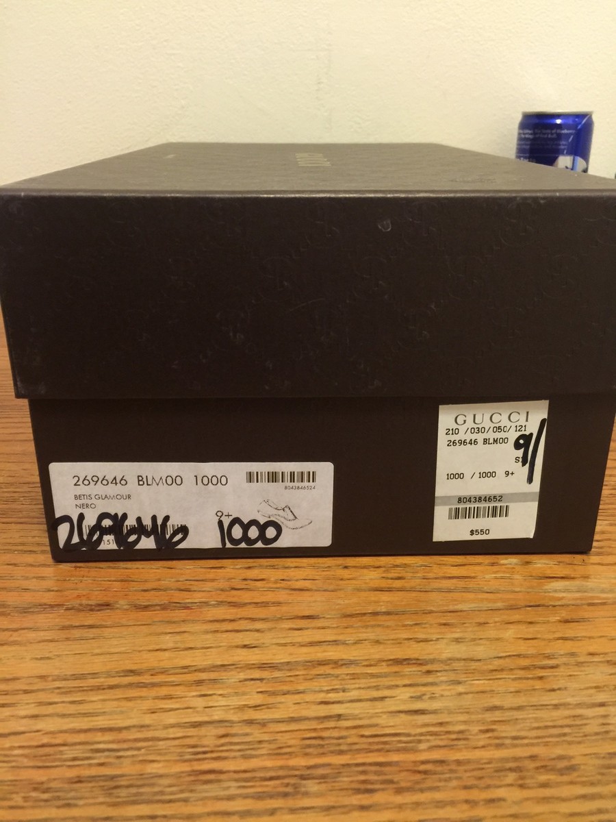Gucci Men\'s Size 9 1/2 Black Dress Shoes In Original Box 269646 Gucci Men main image 3
