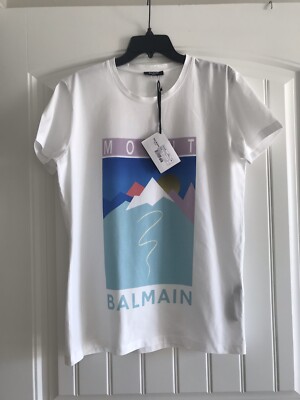 NEW AUTHENTIC BALMAIN PARIS 100% COTTON MEN'S T-SHIRT SIZE M MADE