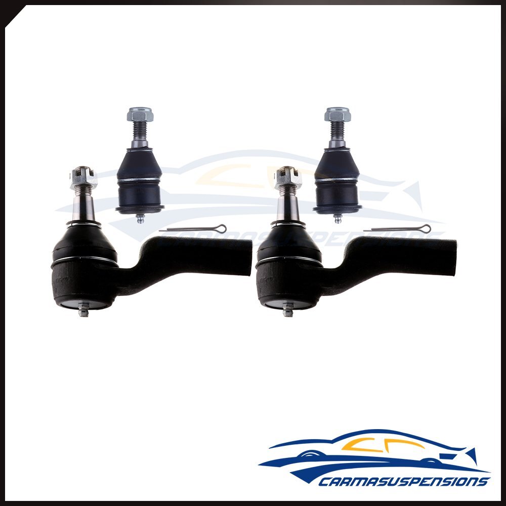 For Lincoln Continental New 4Pcs Suspension Kit Front Lower Ball Joint Tie Rod