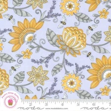 Moda HONEY LAVENDER 56080 18 Purple Lilac Floral Deb Strain Quilt Fabric