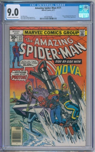 Amazing Spider-Man 171 CGC Graded 9.0 VF/NM Marvel Comics 1977