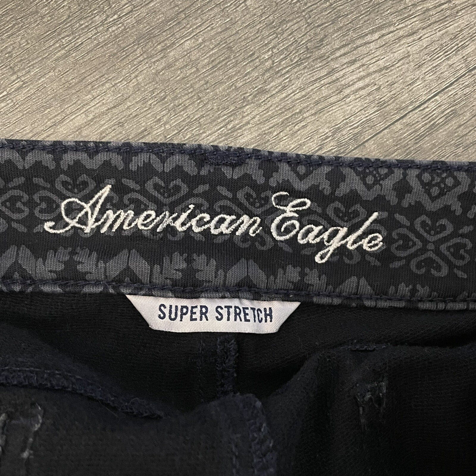 American Eagle Black & Gray Boho Patterned High W… - image 5