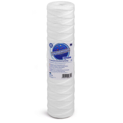 5 Mikron Garn Schnur gewickelt Sediment Wasserfilter 20'' x 4,5'' Aquafilter Big Blue