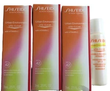 Shiseido Lot Of 3 Urban Environment Vita Clear Sunscreen SPF 42 0.23oz each
