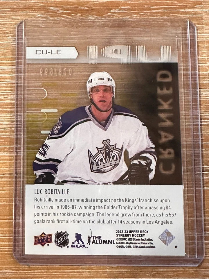 LUC ROBITAILLE Kings 2022-23 Upper Deck Synergy CRANKED UP CU-LE /699 - Image 2 of 2