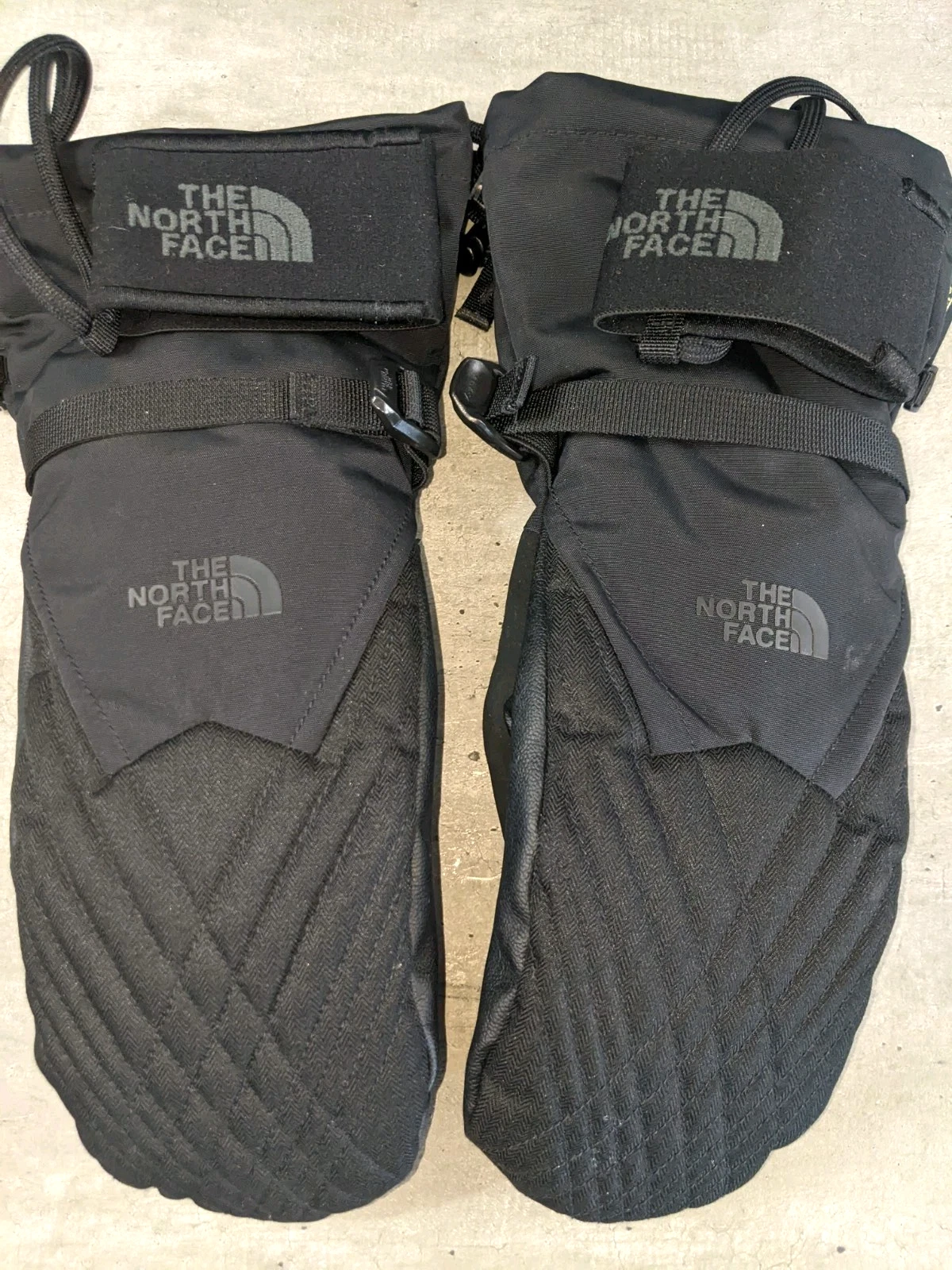North Face Montana Gore-Tex Gloves Mittens Black Women's Size Medium EXCEL COND!