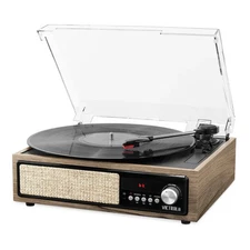 Victrola 3-in-1 Bluetooth Record Player - Farmhouse Walnut