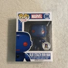 Funko Pop! Marvel #04 Blue Stealth Iron Man Vaulted Retired NIB RARE HTF RICC