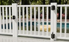 Key Lockable 2 Sided Gate Latch Self Locking Fence Lock Outdoor Gates Door Metal