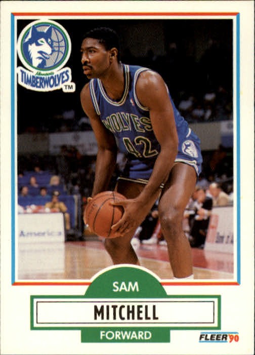 1990-91 Fleer #114 Sam Mitchell RC - BSK