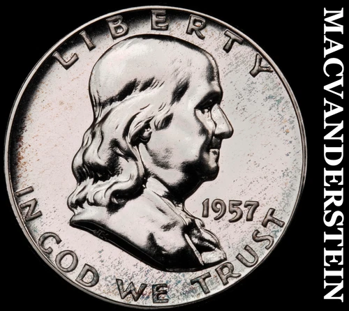 1957 Franklin Half Dollar-Choice Gem Proof Lustrous No Reserve #G9838