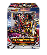 Metal Cardbot W Night Griffon Gold gryphon Transforming Robot Fighter Jet
