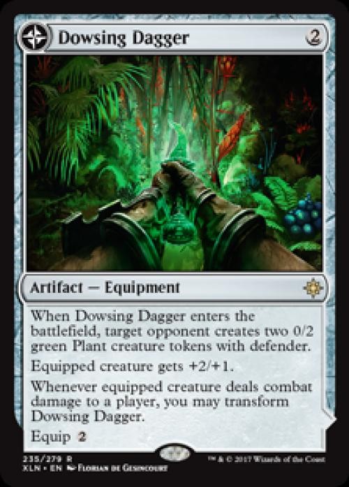 Dowsing Dagger (Lost Vale) -Foil Light Play MTG Ixalan