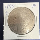 Morgan Dollar 1890-S VF Silver $1 Circulated San Francisco US Coin