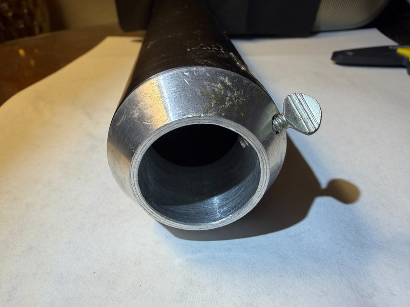 Vintage Edmund Scientific Optical Projection Tube Baffled Aluminum 8.375” USA