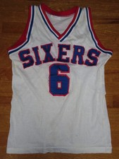 Vintage 1980s DR J JULIUS ERVING No 6 PHILADELPHIA 76ers (MED) Basketball Jersey