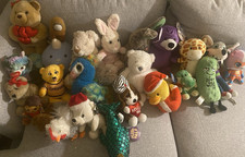 24 Mixed Lot Stuffed Animals Variety of animal plushies