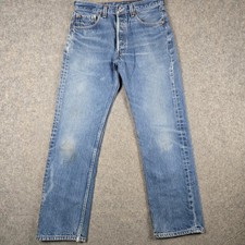 Vintage Levis 501xx Jeans Mens 34x33 Fits 31x29 Blue Made USA 90s Good Fade