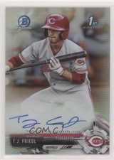 2017 Bowman Chrome Prospect Auto Refractor 175/499 TJ Friedl #CPA-TF Auto 1u4