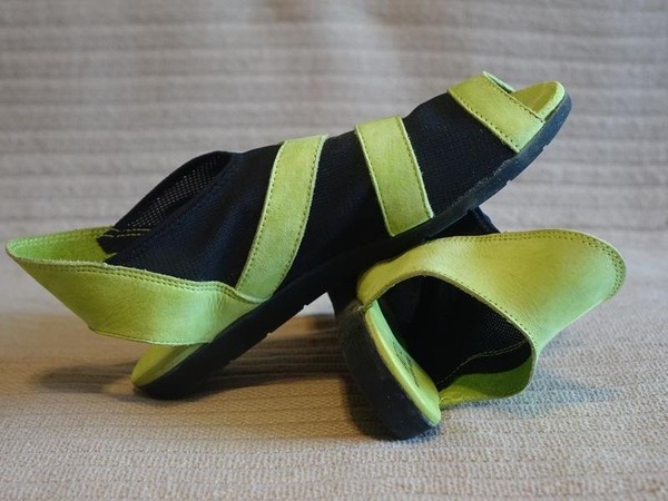 Women Arche Heels Green Knit 38
