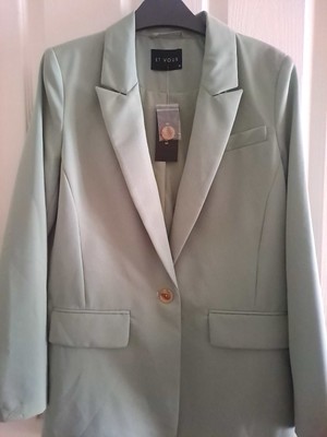 ET VOUS matalan Green Suit Blazer Jacket Size 10 Brand New RRP £28