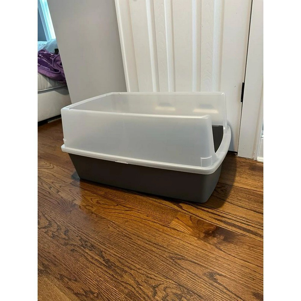 Xxl Size High Sides Easy Clean Gray Large Cats