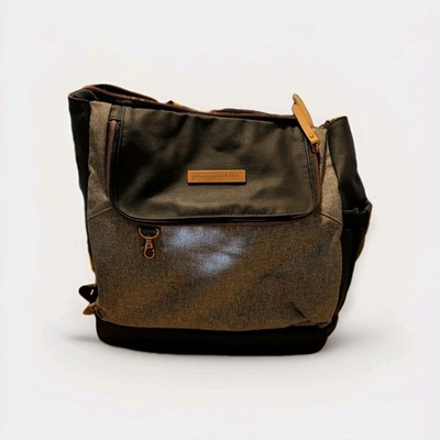 Petunia Pickle Bottom Pack diaper bag Black And Grey Polka Dots
