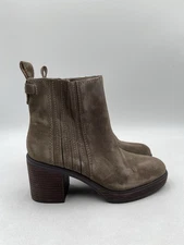 Crown Vintage Capari Bootie Brown Pull On Suede Women's Size 8M