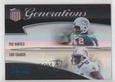 2006 Donruss Threads Generations Century Proof Chris Chambers Paul Warfield 0a1