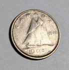 1948 Canada Dime - Nice Circulated - Rare Date -Only 422K Minted - Free Shipping