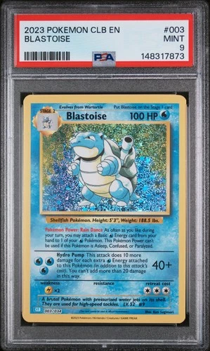 Blastoise 003 Pokemon PSA 9 TRADING CARD GAME CLASSIC