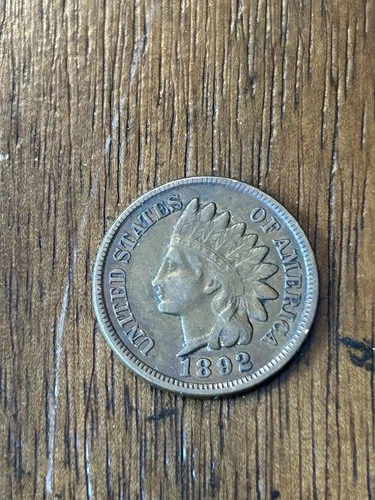 1892 Indian Cent XF