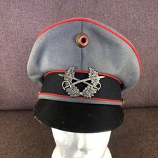 Original DDR Militär beschädigte Schirmmütze Bundeswehr Mütze Größe 55