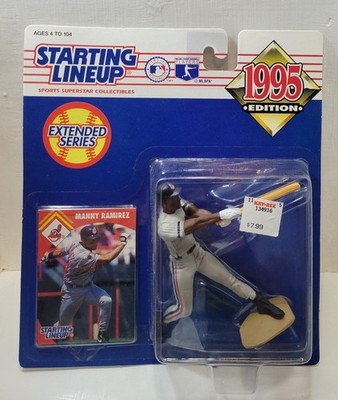 1995 STARTING LINEUP KENNER NIP MANNY RAMIREZ CLEVELAND INDIANS EXTENDED