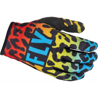 Fly Racing Lite SE Exotic MX Handschuhe Offroad rot gelb blau